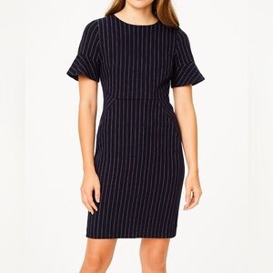 Banana Republic Classic Navy Striped Dress